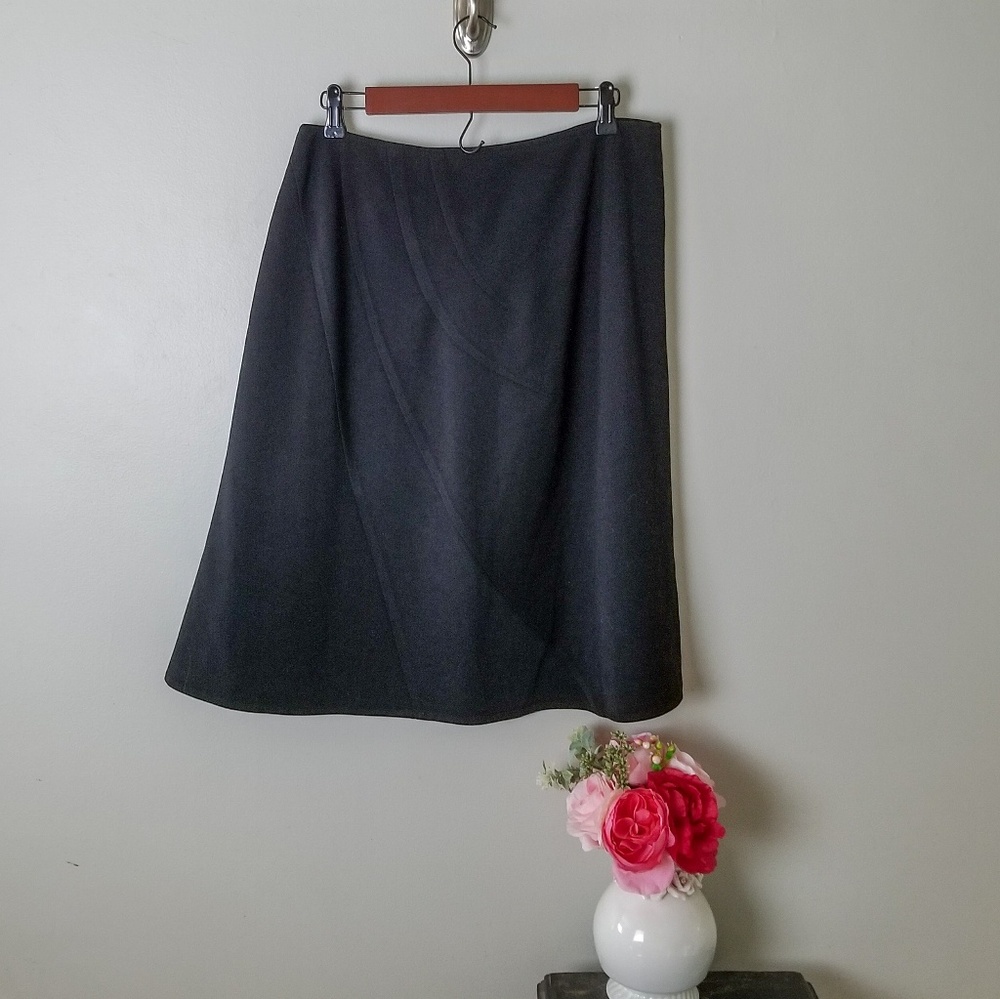 {oscar by oscar de la renta} black circle skirt